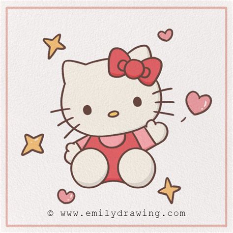 How to Draw a Hello Kitty – Emily Drawing