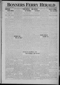 Bonners Ferry Herald Archives, Oct 26, 1922, p. 1