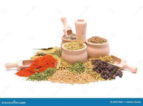 Different Types of Condiments Stock Image - Image of curry, brown: 86972061