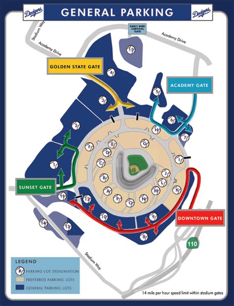 Dodger Stadium Parking Map – Map Of The World