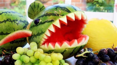 WATERMELON CREATIVE FOOD CARVING IDEAS FOR KIDS - YouTube