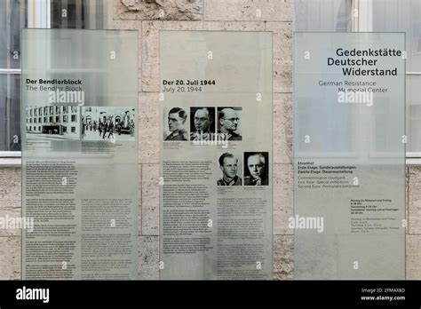 Berlin, German Resistance Memorial Center, Bendler Block, information ...