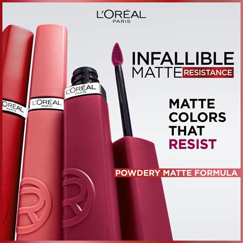 L'Oréal Paris Infallible Matte Resistance Long Lasting Lipstick, Snooze ...