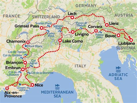 Alps Deluxe variation motorcycle tour | AMT