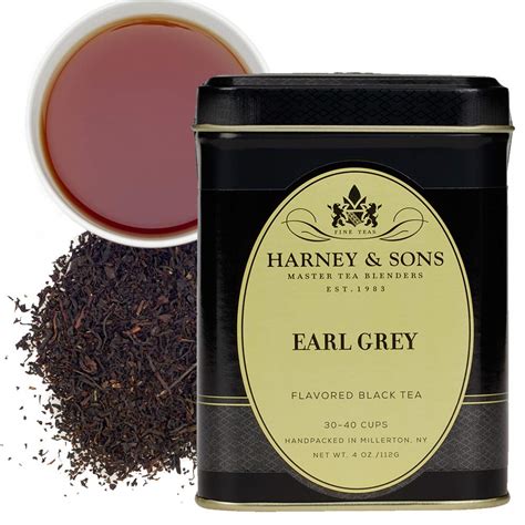 Amazon.com : Harney & Sons Black Earl Grey Loose Leaf Tea, 4 Ounce ...