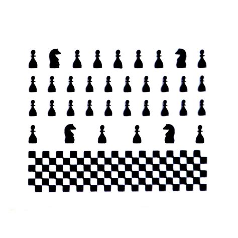 Games Chess Board Black Nail Stickers - Nail Stickers | ShopKeeki