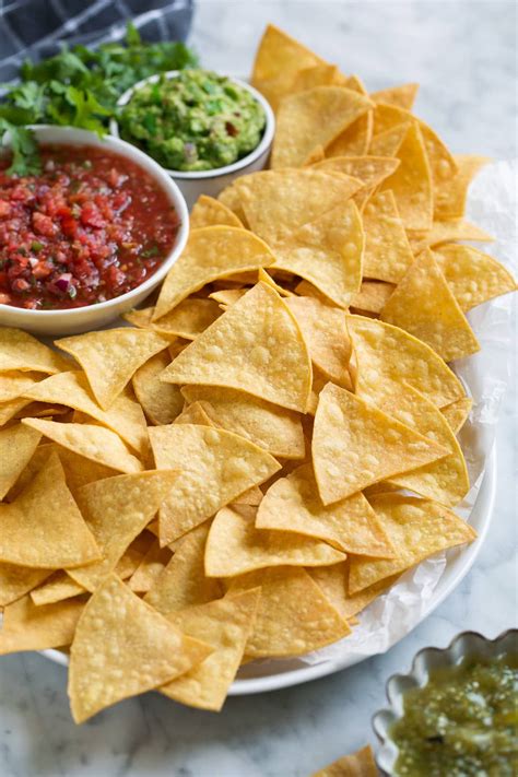 Homemade Tortilla Chips - super easy and just as good as what you get ...