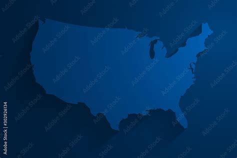 Abstract blue USA map background, vector Stock Vector | Adobe Stock