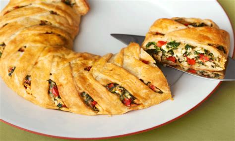 Chicken Spinach Fontina Braid - Puff Pastry