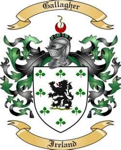 Gallagher Family Crest from Ireland by The Tree Maker