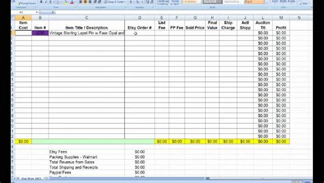 Inventory Household Items Excel Spreadsheet ~ Excel Templates