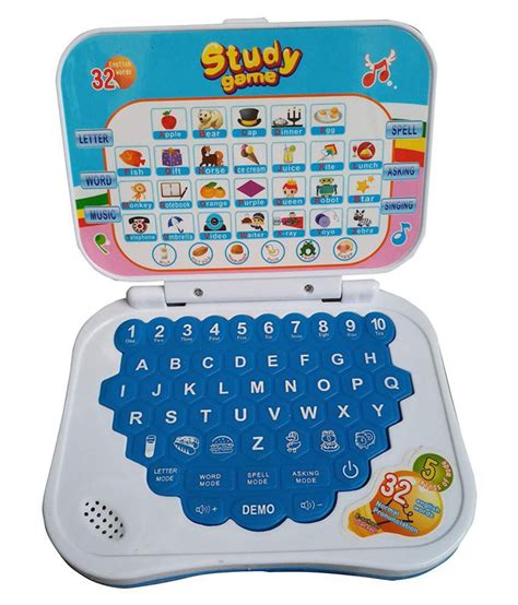 Educational Learning Kids Laptop, Study Game Kids Mini Laptop English ...