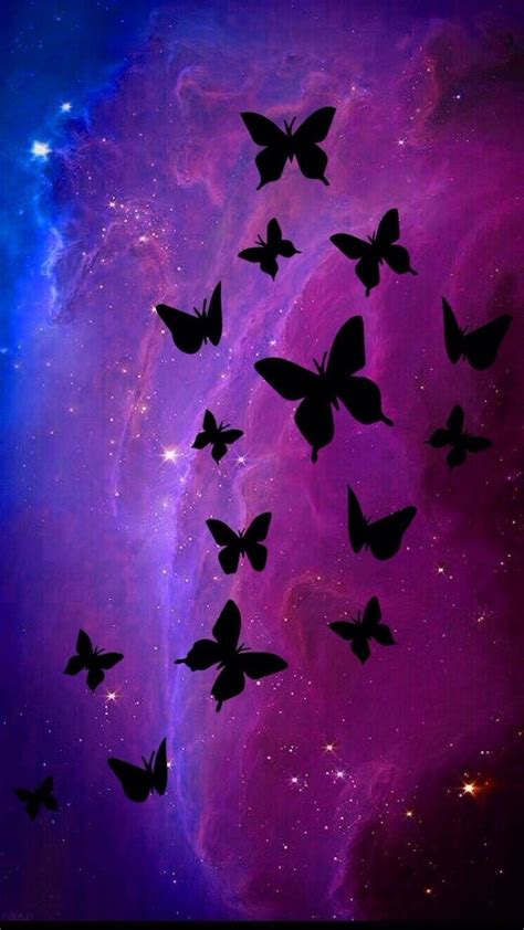 Black and Purple Butterflies Wallpapers on WallpaperDog