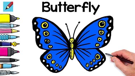 22+ Easy Drawing Butterfly - Free Coloring Pages