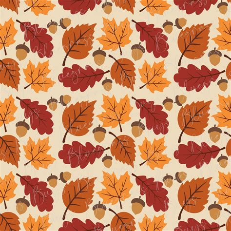 Seamless Fall Leaf Pattern