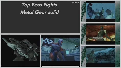 Unforgettable Boss Battles From Metal Gear Solid 1 - YouTube