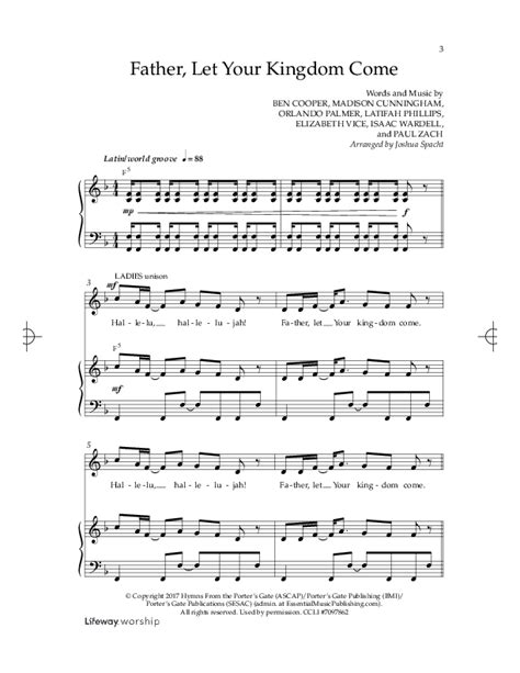 Father Let Your Kingdom Come (Choral Anthem SATB) Sheet Music PDF ...