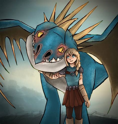 Astrid and Stormfly by Comedicarson on DeviantArt