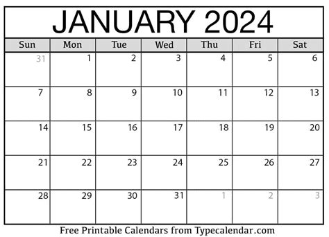 2024 January Calendar Page Calendar - Free Printable November 2024 Calendar