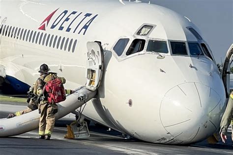 Delta flight makes emergency landing in N.C. without nose gear after ...