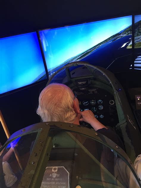 Spitfire simulator with my dad on Father's Day- amazing fun ...