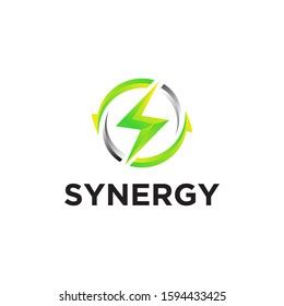 Synergy Electricity Logo Vector Design Stock Vector (Royalty Free ...