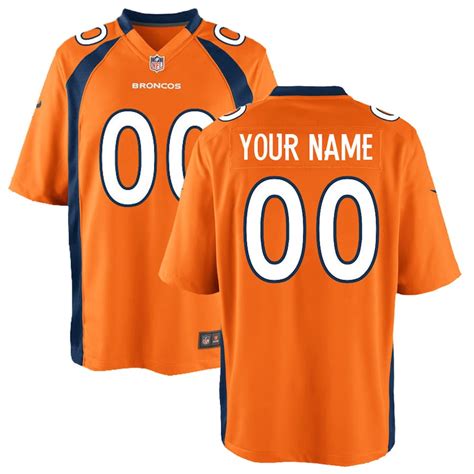 Youth Nike Orange Denver Broncos Custom Game Jersey