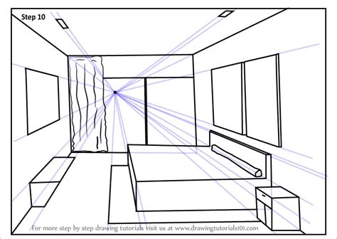 One Point Perspective Drawing Step By Step