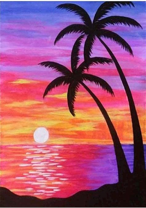 US Seller. 30x40cm Colorful Sunset Tropical Paradise Beach - Etsy ...