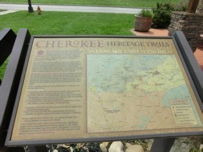 Cherokee Heritage Trails Historical Marker