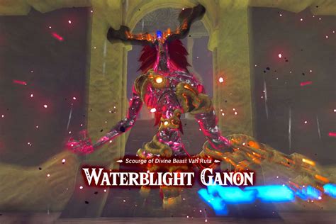 Waterblight Ganon boss fight strategy and how to get Mipha’s Grace in Zelda