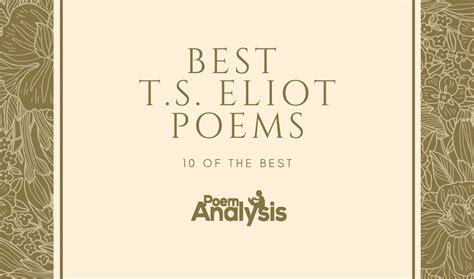 Top 10 T.S. Eliot Poems Every Poet Lover Must Read