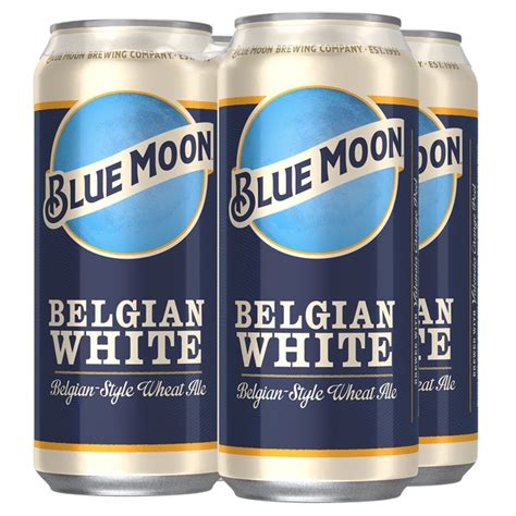 Blue Moon Wheat Beer, Craft Beer Can (16 oz) - Instacart