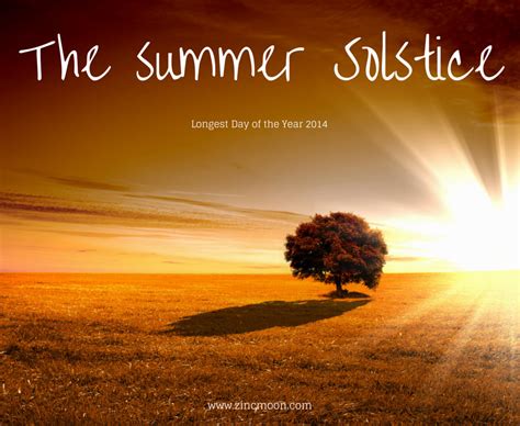 Summer Solstice - The Longest Day - Zinc Moon