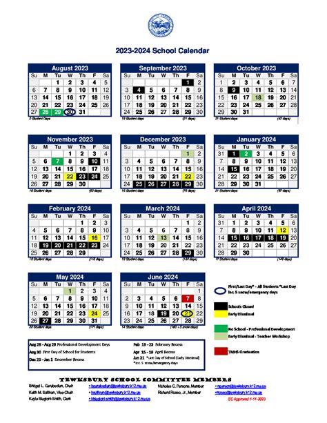 23-24 Approved School Calendar - Center Elementary