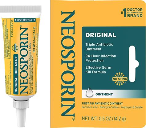 Neosporin Original First Aid Antibiotic Ointment with Bacitracin for ...