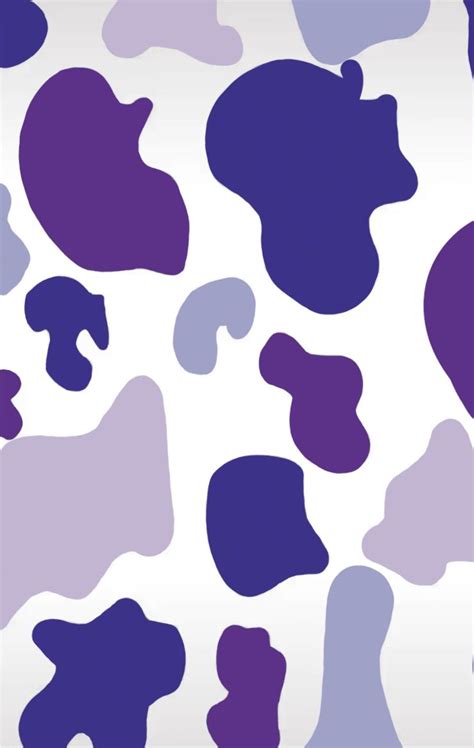 Asthetic Purple Cow Print Wallpaper - canvas-gloop