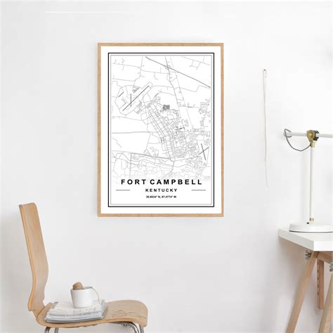 FORT CAMPBELL MAP High Res Download Map of Fort Campbell - Etsy