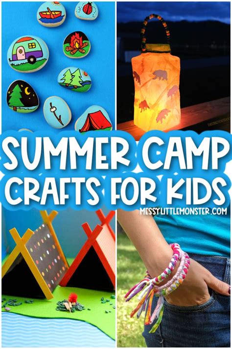 30 Best Summer Camp Crafts for Kids | Camping crafts for kids, Camping ...