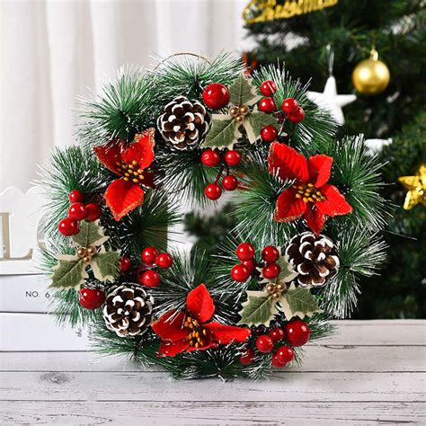 Red And Green Christmas Wreaths