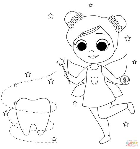 Tooth Fairy coloring page | Free Printable Coloring Pages