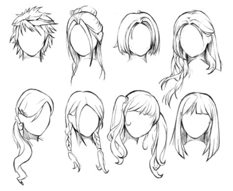 Girl Hair Sketch at PaintingValley.com | Explore collection of Girl ...