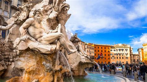 Piazza Navona - Visit The Fountain of the Four Rivers (Rome, Italy)