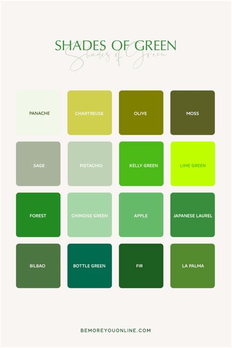 176 Colour Names & Shades | Ultimate Brand Colour Bible - Be More You ...