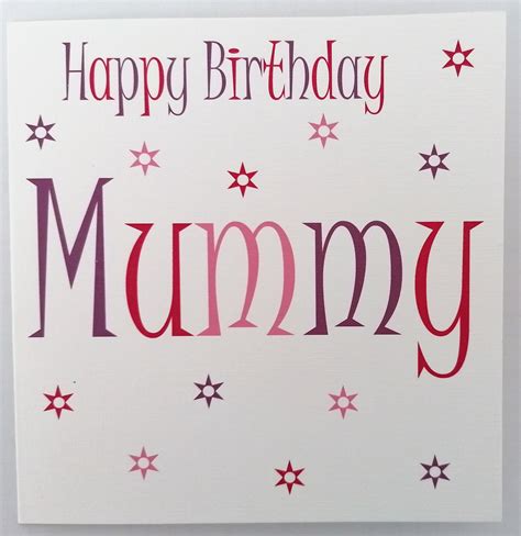 Happy Birthday Mummy Card - Etsy