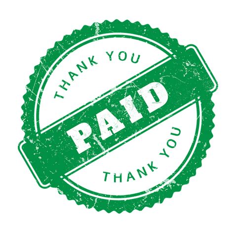 Download Paid, Rubber Stamp, Thank You. Royalty-Free Stock Illustration ...