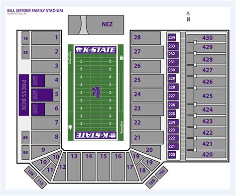 Kansas State University Football Stadium Seating Chart - Ponasa