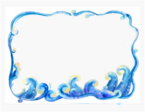 Download Art Waves Transprent - Free Ocean Border Clipart, HD Png ...