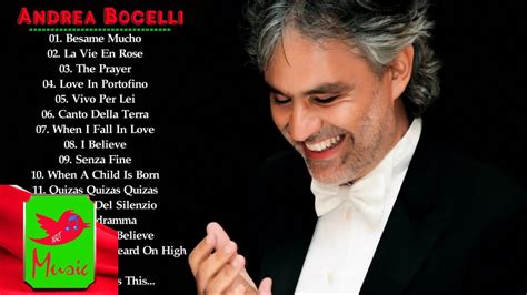 Andrea Bocelli Greatest Hits || Best Songs Of Andrea Bocelli | Best ...