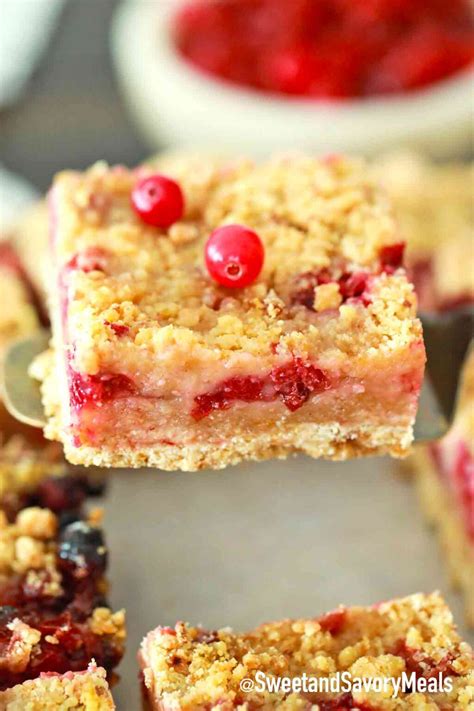 Cranberry Bars Recipe [Video] - Sweet and Savory Meals